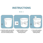 غسالة توربو صغيرة محمولة بالموجات فوق الصوتية USB - Quickdz Shop - Mini Machine à Laver Portable Ultrasons USB 2-en-1 - Quickdz Shop