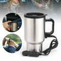 ترمس كهربائي للسيارة 12V - كوب تسخين الماء والقهوة والشاي 450 مل - Thermos Électrique Chauffant Voiture 12V - Tasse Chauffe-Eau Café Thé 450ml