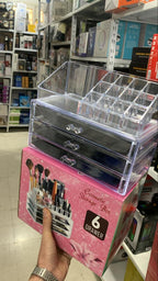 منظم مكياج أكريليك شفاف - Organisateur de maquillage acrylique transparent