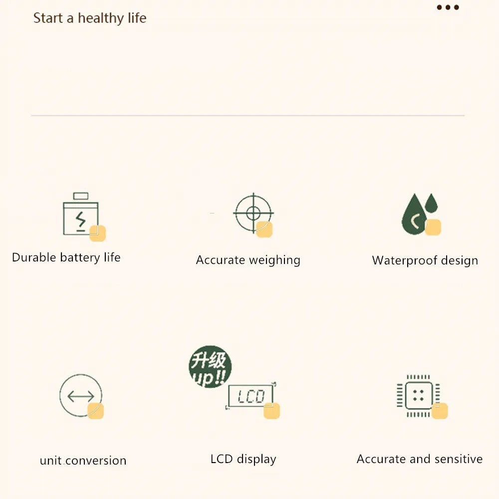 ميزان مطبخ رقمي 10 كجم، دقيق 1 جرام - Balance de cuisine numérique 10kg, précision 1g