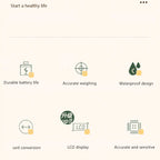 ميزان مطبخ رقمي 10 كجم، دقيق 1 جرام - Balance de cuisine numérique 10kg, précision 1g