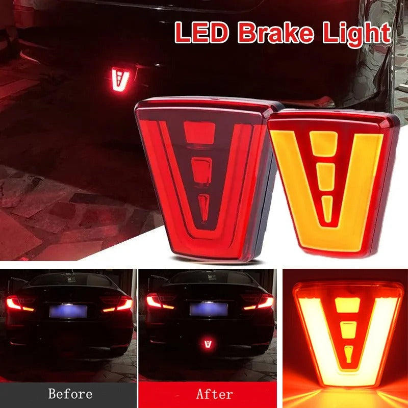 مصباح فرامل خلفي رياضي عالمي F1 للسيارات والدراجات النارية - فلاش تحذير - Feu Stop Arrière Universel Sportif F1 pour Auto SUV Moto - Flash Avertisseur