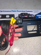 Caméra de recul HD pour voiture, Avec cadre de plaque d'immatriculation Standard , étanche, Vision nocturne, 4 LED