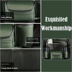 حقيبة تخزين مركزية فاخرة من جلد النابا لمقعد السيارة - Sac de Rangement Central en Cuir Nappa pour Siège Auto