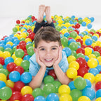 50 كرة لعب ملونة للأطفال 7.5 سم مع حقيبة حمل - Sac de 50 Balles de Jeu Multicolores pour Enfants 7.5cm avec Sac de Transport