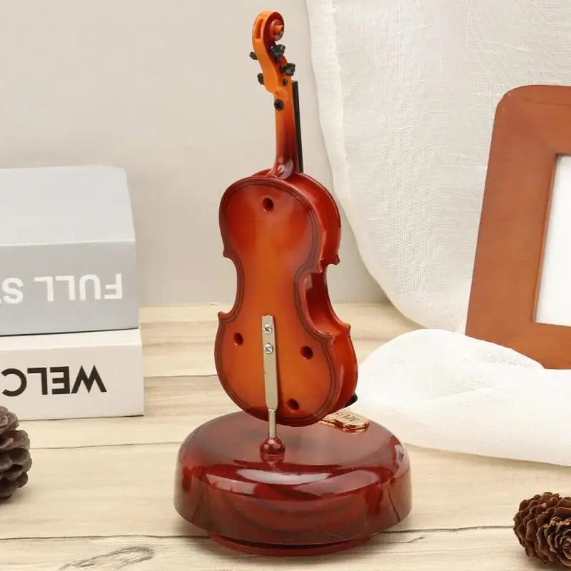 كمان صغير صندوق موسيقى ديكور - Mini Violon Boîte à Musique Décorative Rétro