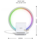 Lampe de chevet avec chargeur sans fil, haut-parleurs Bluetooth rechargeables support de charge rapide, 15W BT-256