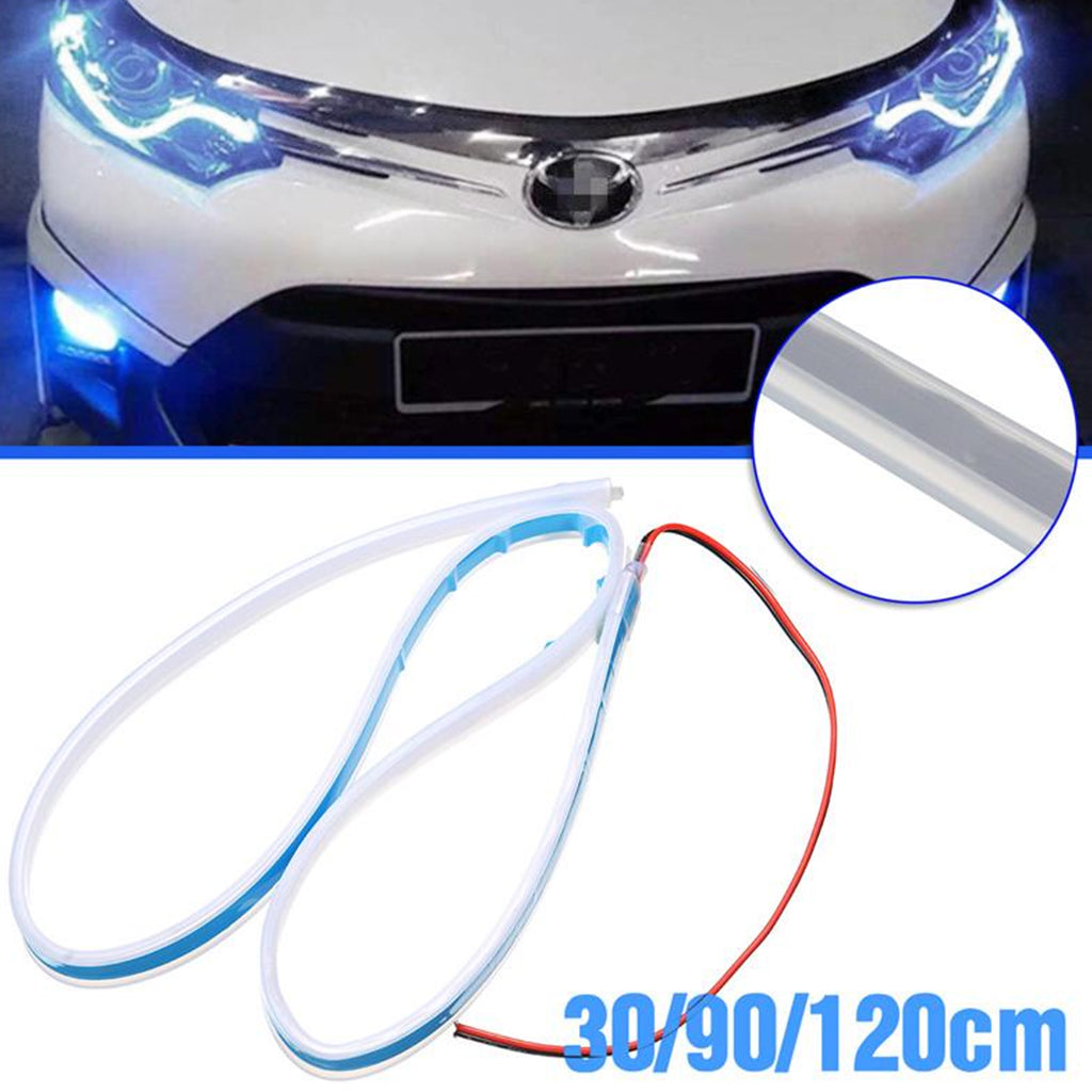 أضواء نهارية LED ومؤشر انعطاف للسيارة 60 سم (قطعتين) - Feux de Jour LED & Clignotants Voiture 60cm (2 Pièces)