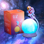 مصباح ليلي LED ثلاثي الأبعاد على شكل رائد فضاء قابل لإعادة الشحن USB - Veilleuse LED 3D Décorative Astronaute Rechargeable USB