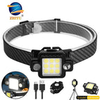 كشاف رأس LED متعدد الوظائف COB+XPG مغناطيسي USB-C من Quickdz Shop - Lampe Frontale LED COB+XPG Multifonction Magnétique USB-C Quickdz Shop