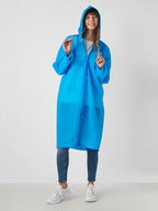 Manteau imperméable à capuche transparent, léger et réfléchissant,