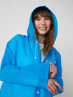 Manteau imperméable à capuche transparent, léger et réfléchissant,