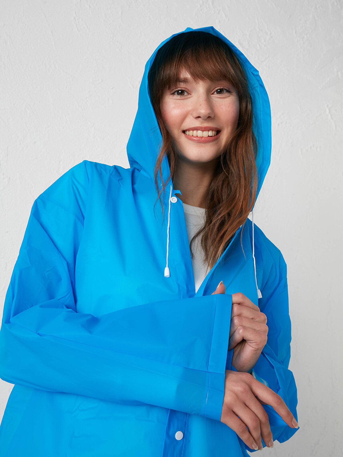 Manteau imperméable à capuche transparent, léger et réfléchissant,