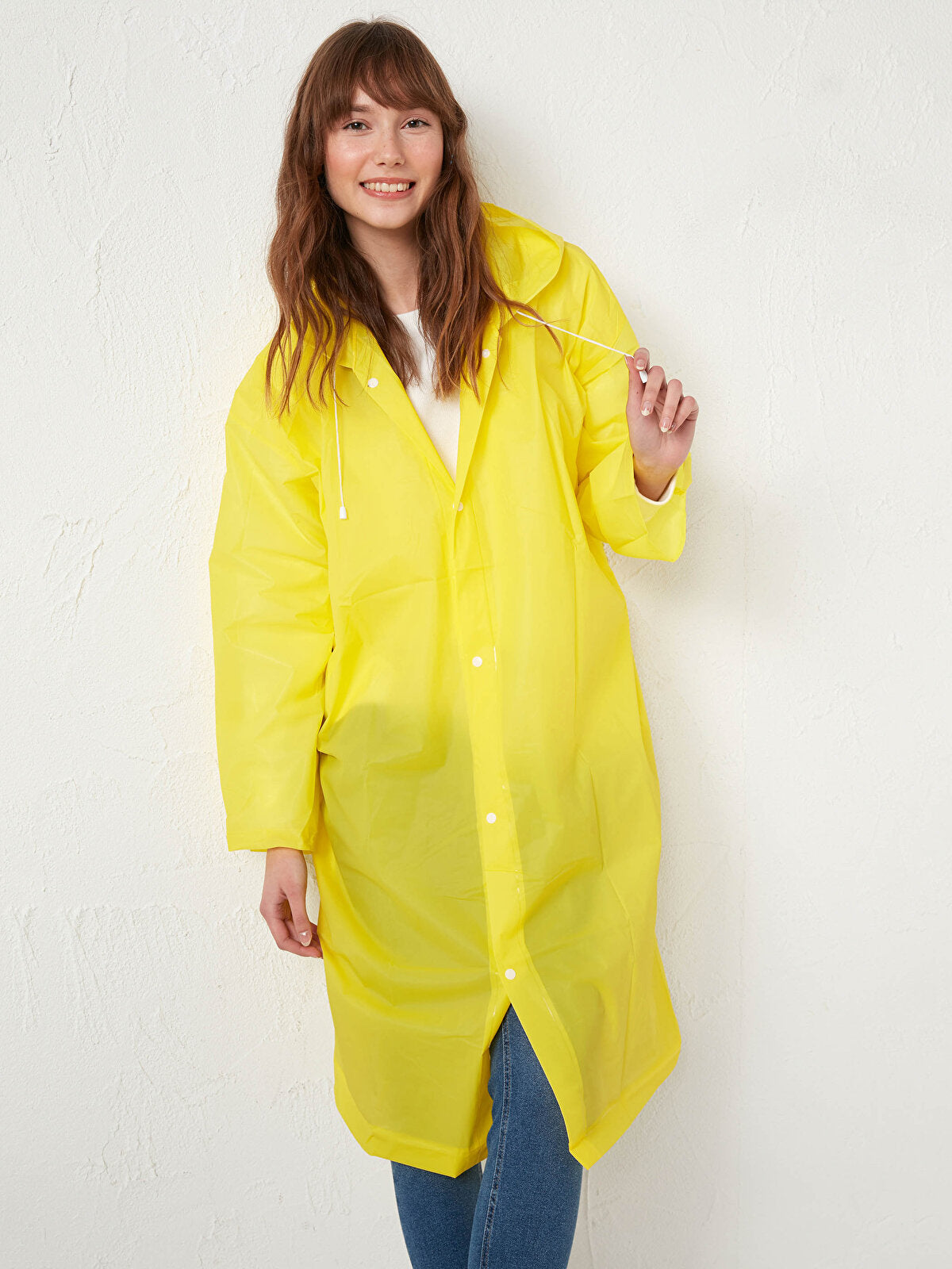 Manteau imperméable à capuche transparent, léger et réfléchissant,