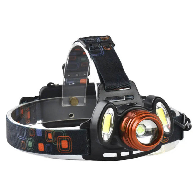 مصباح أمامي LED قابل للزوم 6600mAh بـ 4 أوضاع إضاءة - BEETRO LA-294 - Lampe Frontale LED Rechargeable Zoom 6600mAh 4 Modes - BEETRO LA-294