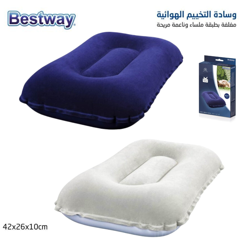 وسادة هوائية مريحة للتخييم والسفر Bestway 67121 - Oreiller Gonflable Confortable Camping & Voyage Bestway 67121
