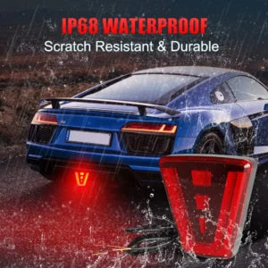 مصباح فرامل خلفي رياضي عالمي F1 للسيارات والدراجات النارية - فلاش تحذير - Feu Stop Arrière Universel Sportif F1 pour Auto SUV Moto - Flash Avertisseur