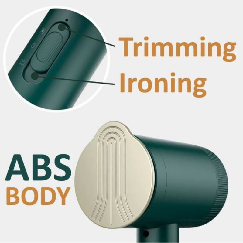 Défroisseur et rasoir à peluches portatif 2 en 1 pour vêtements مكواة + الة زغب 2 في 1 محمولة للملابس