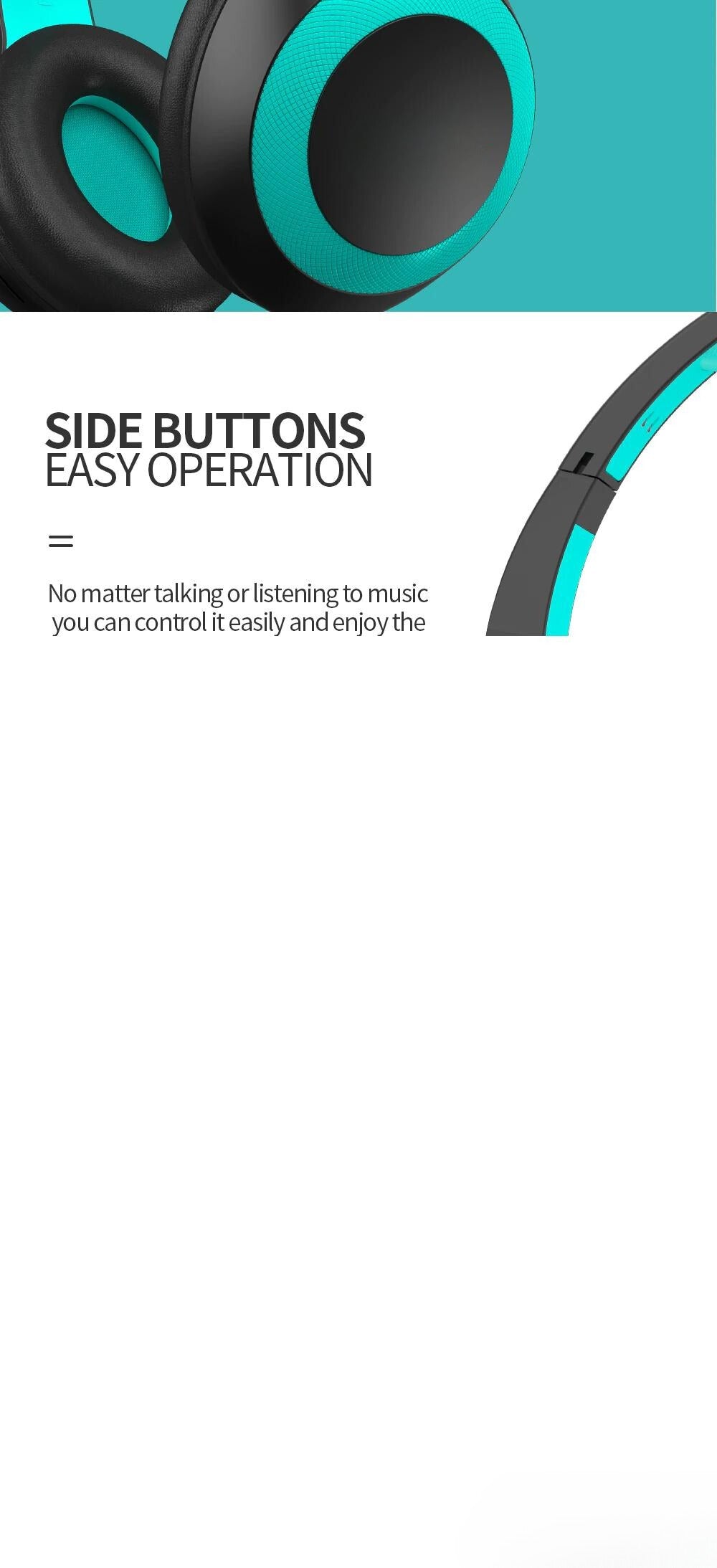 Casque Bluetooth sans fil stéréo Hifi , microphone intégré, Souple DUNTH DU-B130