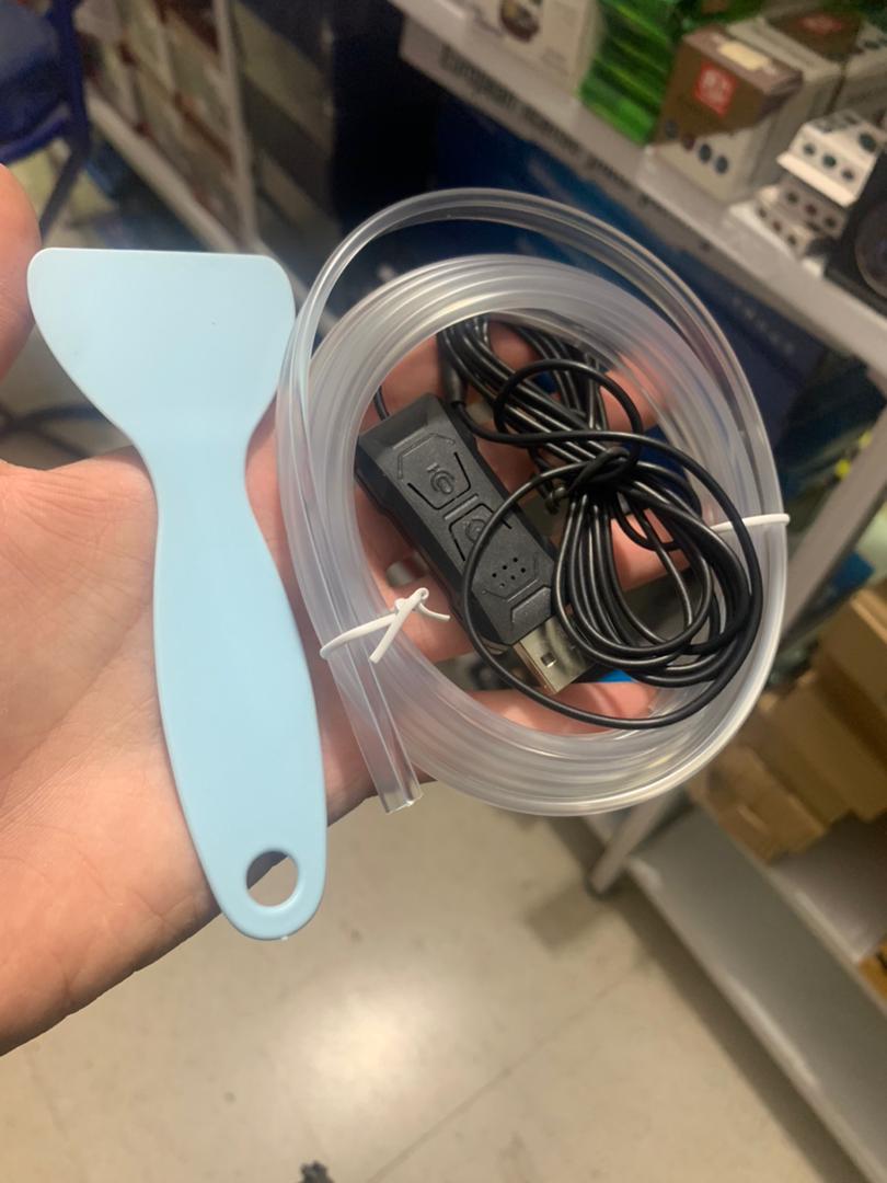 شريط إضاءة LED ألياف بصرية RGB للسيارة 12V - Quickdz Shop - Bande Lumineuse LED Fibre Optique RGB 12V pour Intérieur Voiture - Quickdz Shop