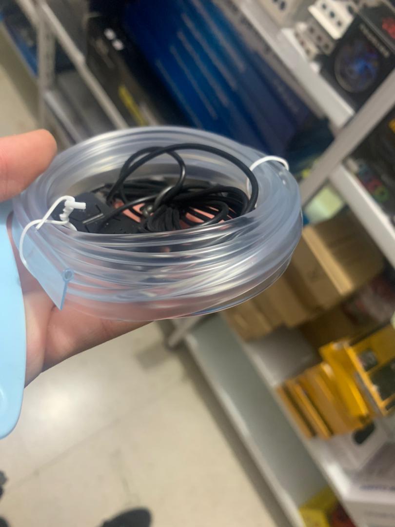 شريط إضاءة LED ألياف بصرية RGB USB لداخل السيارة 2 متر - Bande Lumineuse LED Fibre Optique RGB USB Intérieur Voiture 2M