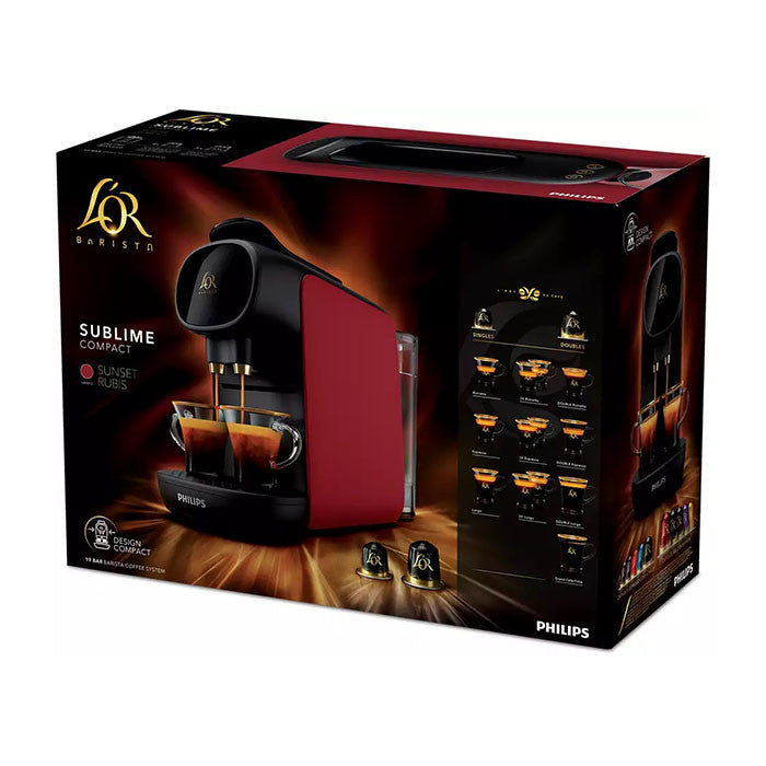 آلة قهوة كبسولات L'OR Barista أحمر - Philips - Machine à Café Capsules L'OR Barista Rouge - Philips