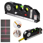مستوى ليزر 4 في 1 Fixit Level Pro 3 مع شريط قياس 8 أقدام - Niveau Laser 4-en-1 Fixit Level Pro 3 avec Mètre Ruban 8 Pieds
