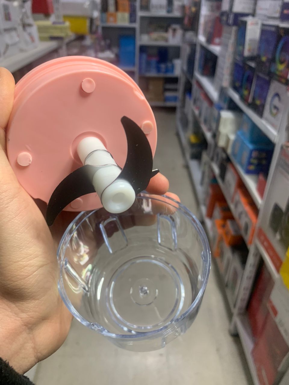 مفرمة كهربائية صغيرة محمولة قابلة للشحن 250 مل - Mini Hachoir Électrique Portable Rechargeable 250 ML