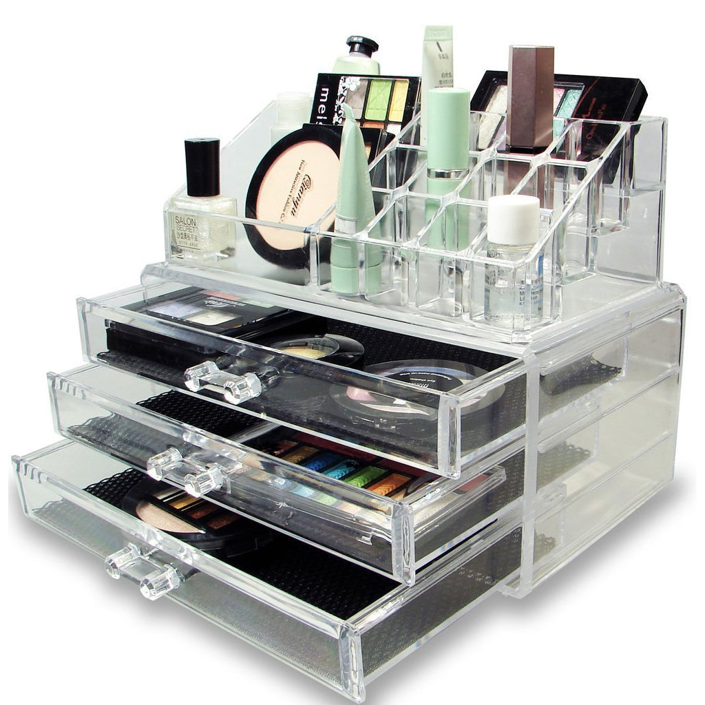 منظم مكياج أكريليك شفاف - Organisateur de maquillage acrylique transparent