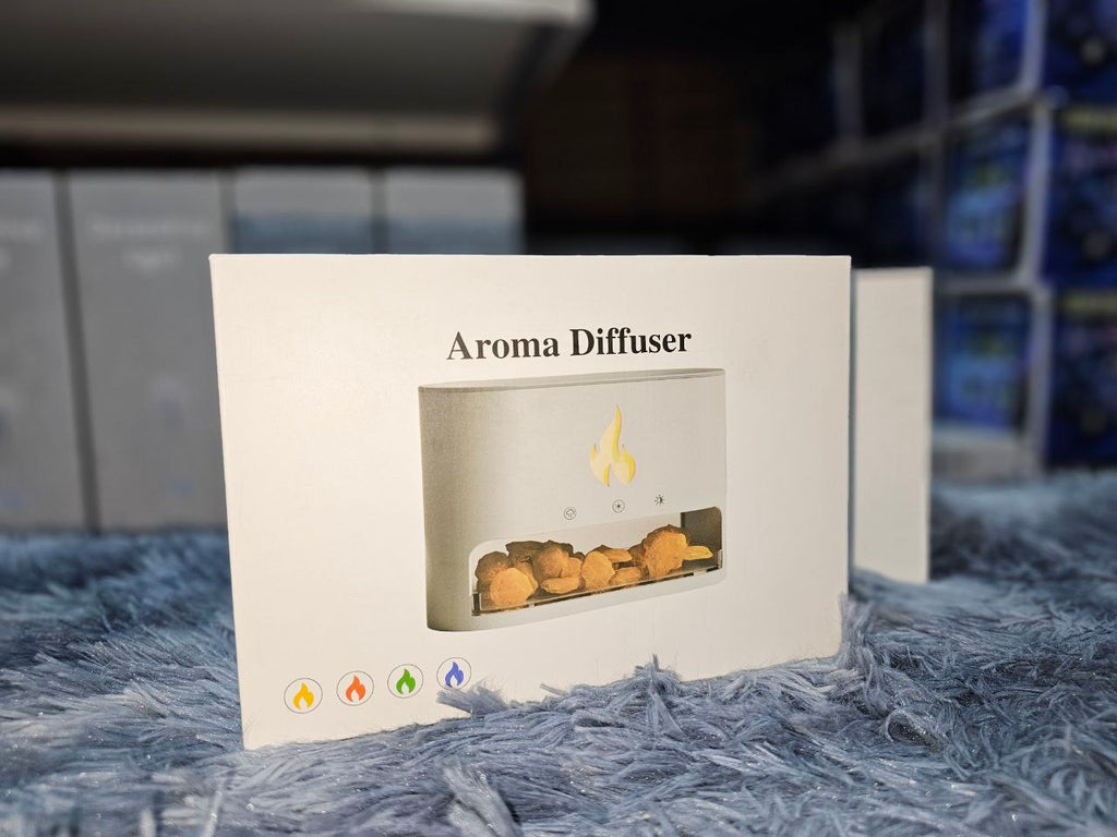 Diffuseur d'huiles essentielles flamme avec des roches de sel de cristal 250ML - موزع روائح الزيوت العطرية باللهب مع صخور الملح الكريستالي 250 مل