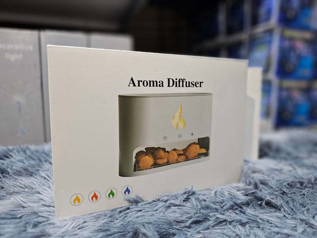 Diffuseur d'huiles essentielles flamme avec des roches de sel de cristal 250ML - موزع روائح الزيوت العطرية باللهب مع صخور الملح الكريستالي 250 مل