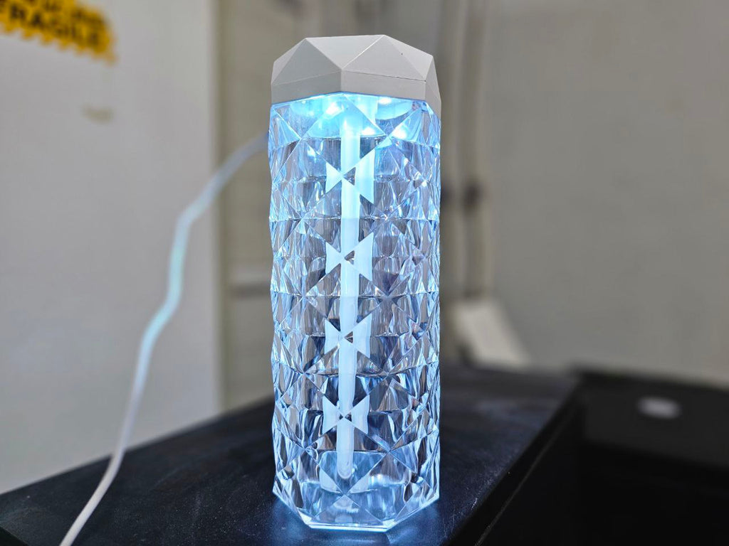 مصباح كريستال مرطب جو وموزع عطر USB 900 مل - Lampe Cristal Humidificateur & Diffuseur d'Arôme USB 900ml