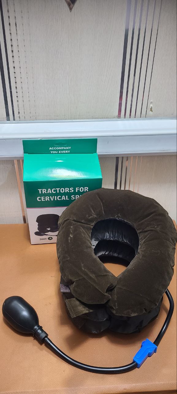 وسادة رقبة هوائية قابلة للنفخ 3 مستويات - Coussin Cervical Gonflable a 3 niveaux