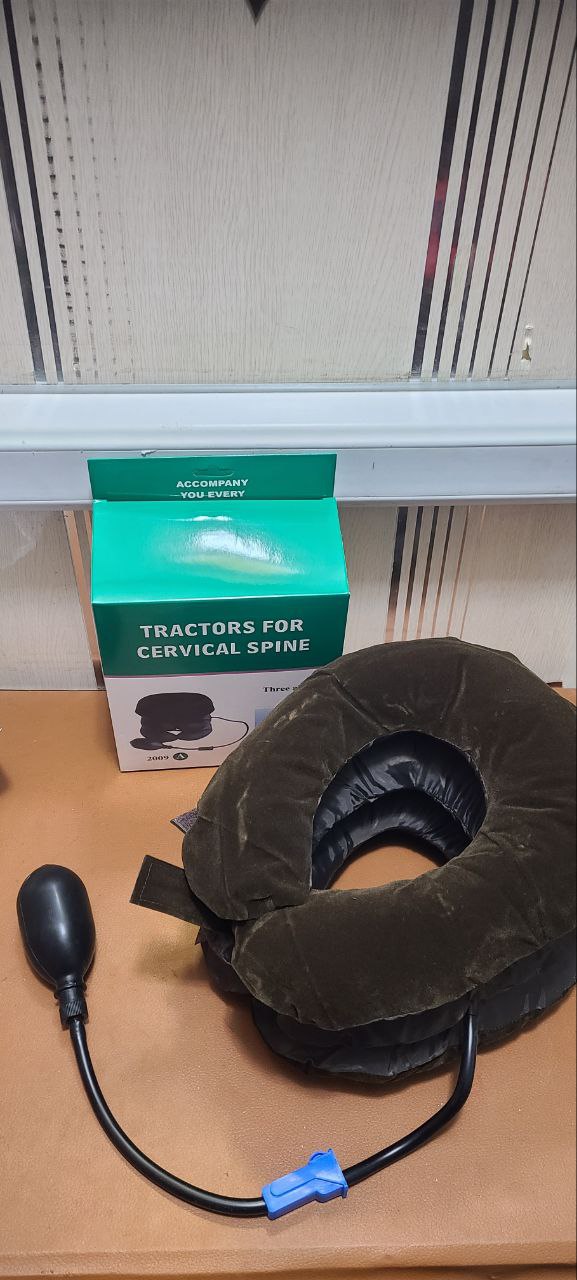 وسادة رقبة هوائية قابلة للنفخ 3 مستويات - Coussin Cervical Gonflable a 3 niveaux