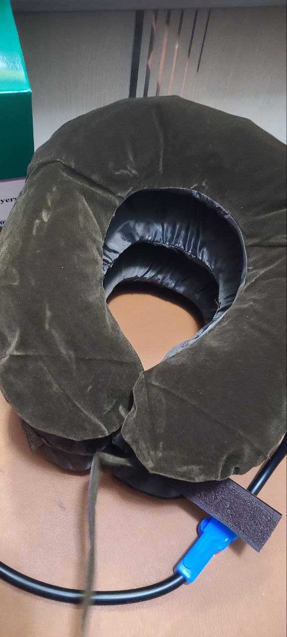 وسادة رقبة هوائية قابلة للنفخ 3 مستويات - Coussin Cervical Gonflable a 3 niveaux