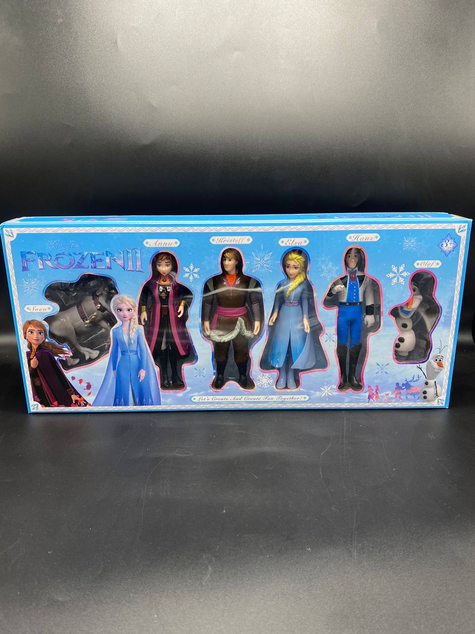 مجموعة شخصيات فروزن 6 قطع - إلسا، آنا، أولاف - Ensemble Figurines La Reine des Neiges 6 Personnages - Elsa, Anna, Olaf