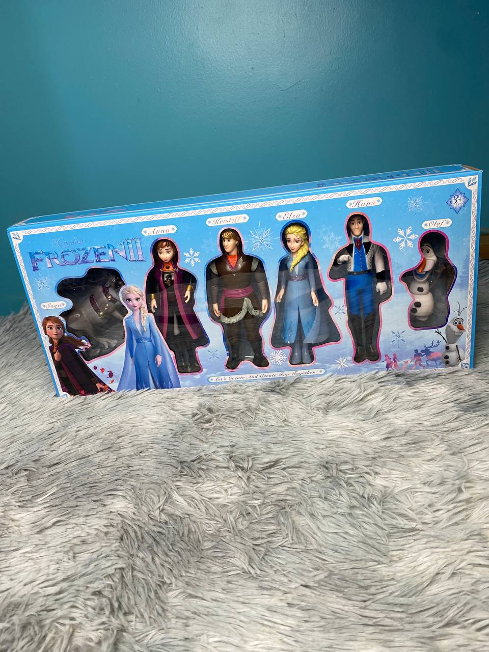 مجموعة شخصيات فروزن 6 قطع - إلسا، آنا، أولاف - Ensemble Figurines La Reine des Neiges 6 Personnages - Elsa, Anna, Olaf