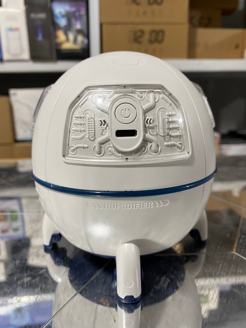 مرطب هواء كهربائي بتصميم مركبة فضائية مع إضاءة LED - Humidificateur d'air électrique Spacecraft avec lumière LED