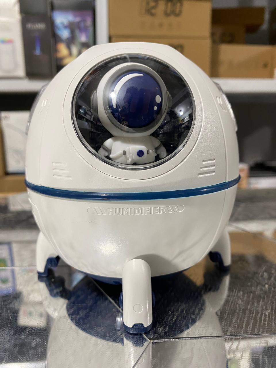 مرطب هواء كهربائي بتصميم مركبة فضائية مع إضاءة LED - Humidificateur d'air électrique Spacecraft avec lumière LED