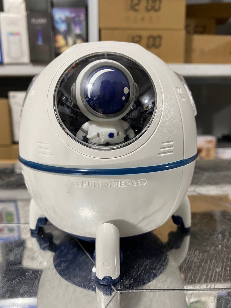 مرطب هواء كهربائي بتصميم مركبة فضائية مع إضاءة LED - Humidificateur d'air électrique Spacecraft avec lumière LED