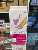 جوارب جل سيليكون مرطبة للقدمين مع سطح مضاد للانزلاق - Chaussettes Gel Silicone Hydratantes Pieds Antidérapantes