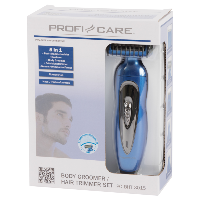 ProfiCare مجموعة حلاقة كهربائية 5 في 1 شعر/لحية/أنف/أذن BHT-3015 - ProfiCare Set Tondeuse Électrique 5 en 1 Cheveux/Barbe/Nez/Oreilles BHT-3015