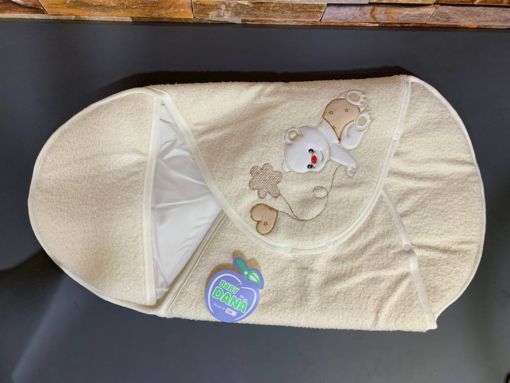 بطانية قماط دافئة وناعمة لحديثي الولادة بغطاء رأس - Gigoteuse d'Emmaillotage Chaude et Douce pour Nouveau-né avec Capuche