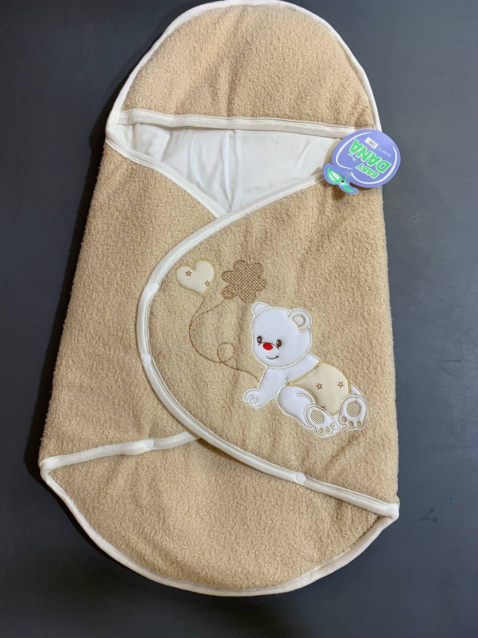 بطانية قماط دافئة وناعمة لحديثي الولادة بغطاء رأس - Gigoteuse d'Emmaillotage Chaude et Douce pour Nouveau-né avec Capuche