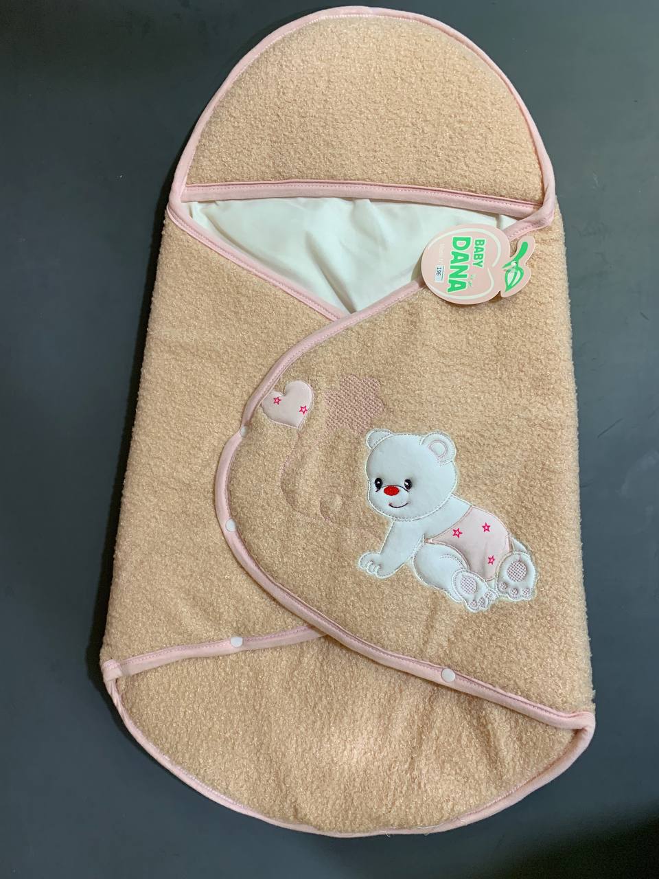 بطانية قماط دافئة وناعمة لحديثي الولادة بغطاء رأس - Gigoteuse d'Emmaillotage Chaude et Douce pour Nouveau-né avec Capuche