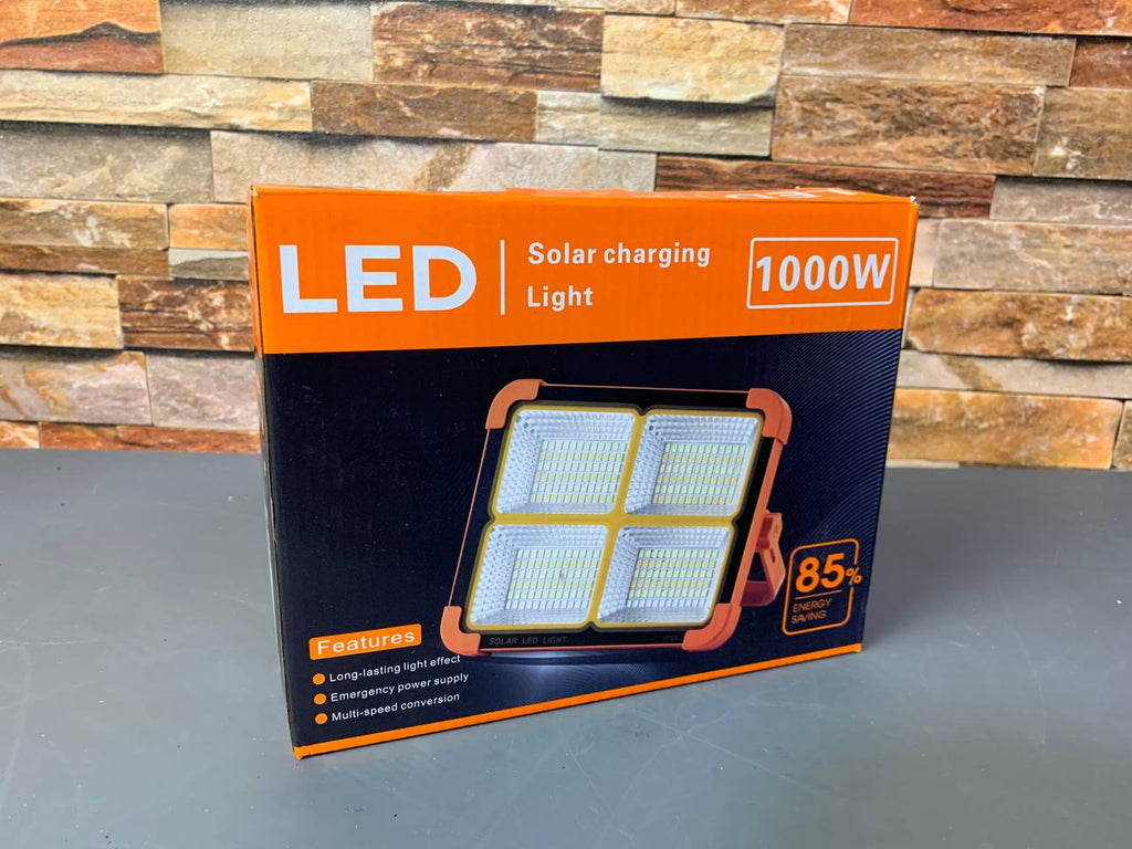 مصباح تخييم شمسي 1000W متعدد الوظائف Quickdz Shop - Projecteur Solaire Rechargeable 1000W Power Bank Quickdz Shop