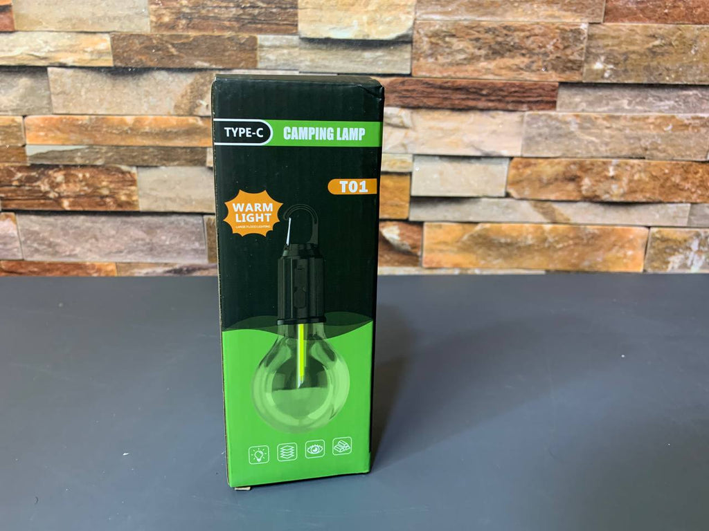 مصباح تخييم LED محمول Quickdz Shop، قابل لإعادة الشحن، مقاوم للماء، 3 أوضاع إضاءة T01 - Lampe de Camping LED Portable Quickdz Shop Rechargeable Étanche 3 Modes T01