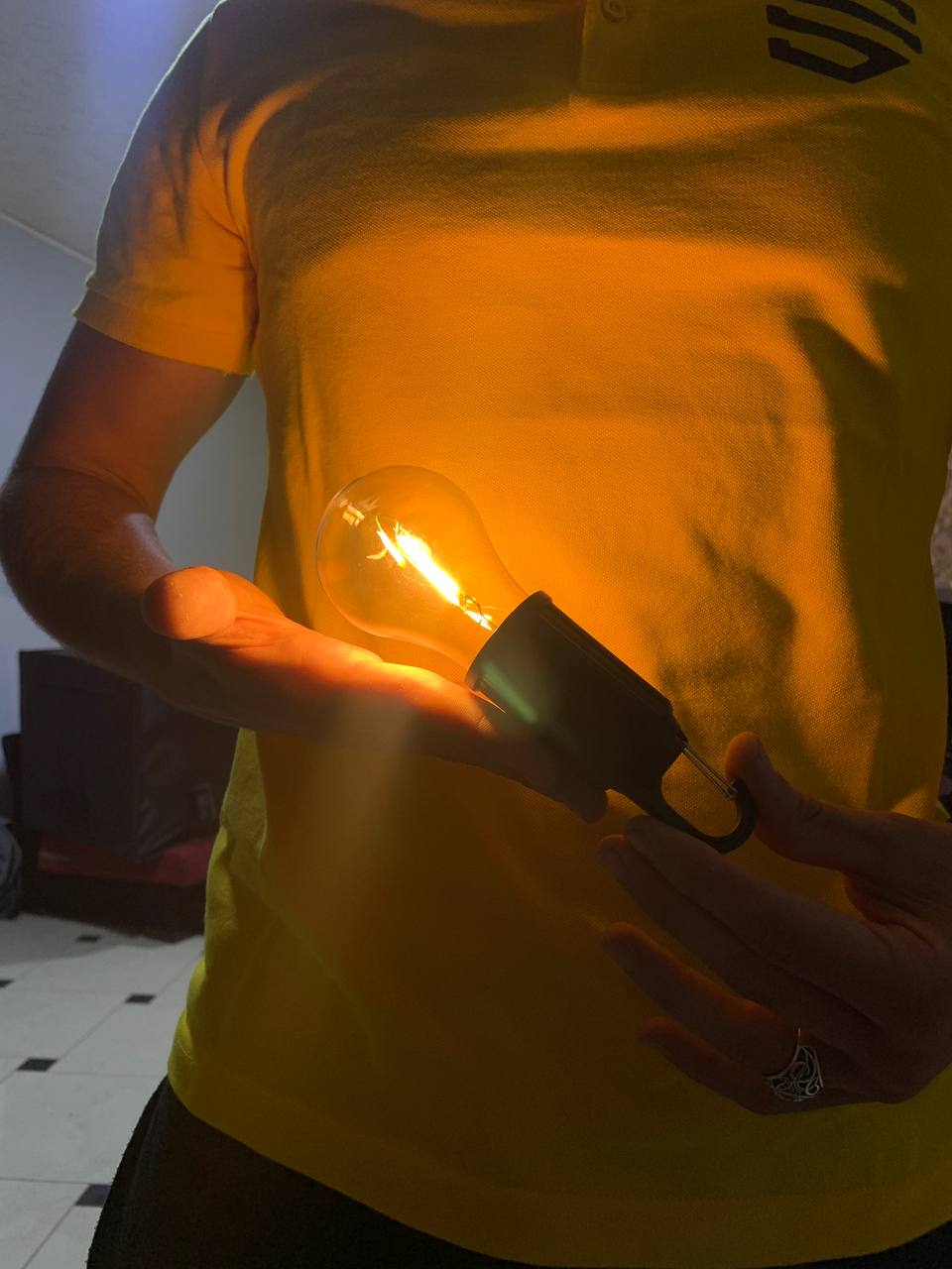 مصباح تخييم LED محمول Quickdz Shop، قابل لإعادة الشحن، مقاوم للماء، 3 أوضاع إضاءة T01 - Lampe de Camping LED Portable Quickdz Shop Rechargeable Étanche 3 Modes T01