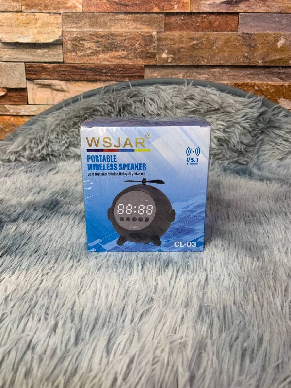 منبه رقمي بمرآة قابل لإعادة الشحن مع مكبر صوت بلوتوث 5.0 محمول - Réveil Miroir Numérique Rechargeable avec Haut-parleur Bluetooth 5.0 Portable