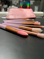 طقم 15 فرشاة مكياج زويفا احترافية مع حقيبة - Lot de 15 Pinceaux Zoeva Professionnels avec Trousse